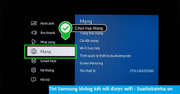 Nguyên nhân và cách sửa tivi Samsung không kết nối được wifi