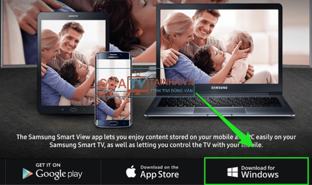 Bạn tải ứng dụng Samsung Smart View và cài đặt trên laptop