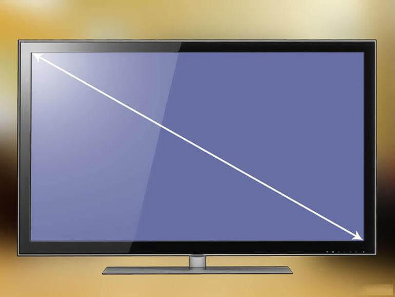 Cách đo kích thước màn hình tivi