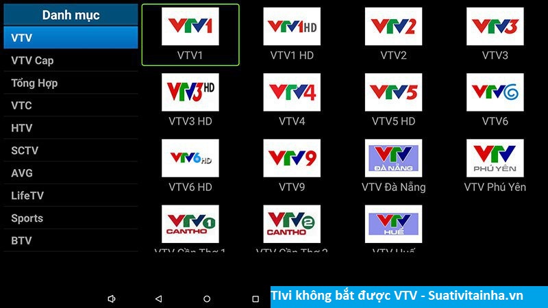 Tivi Không Bắt Được Kênh VTV