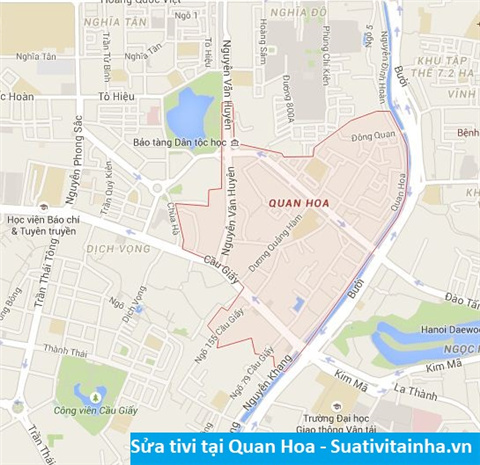 Sửa tivi tại Quan Hoa - Địa chỉ sửa tivi tại nhà ở Phường Quan Hoa