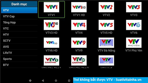 Tivi Không Bắt Được Kênh VTV
