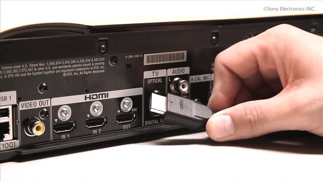 Kết nối tivi Sony với loa ngoài qua cổng HDMI (ARC)
